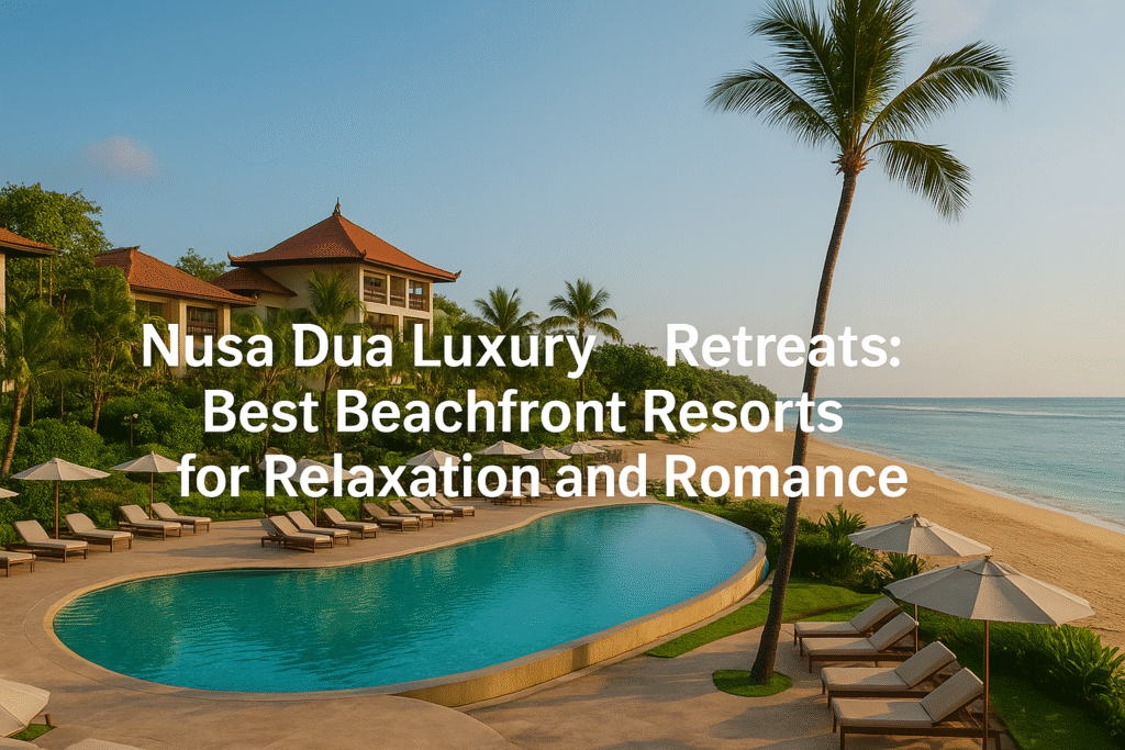 Luxury beachfront resort in Nusa Dua with pool and ocean views