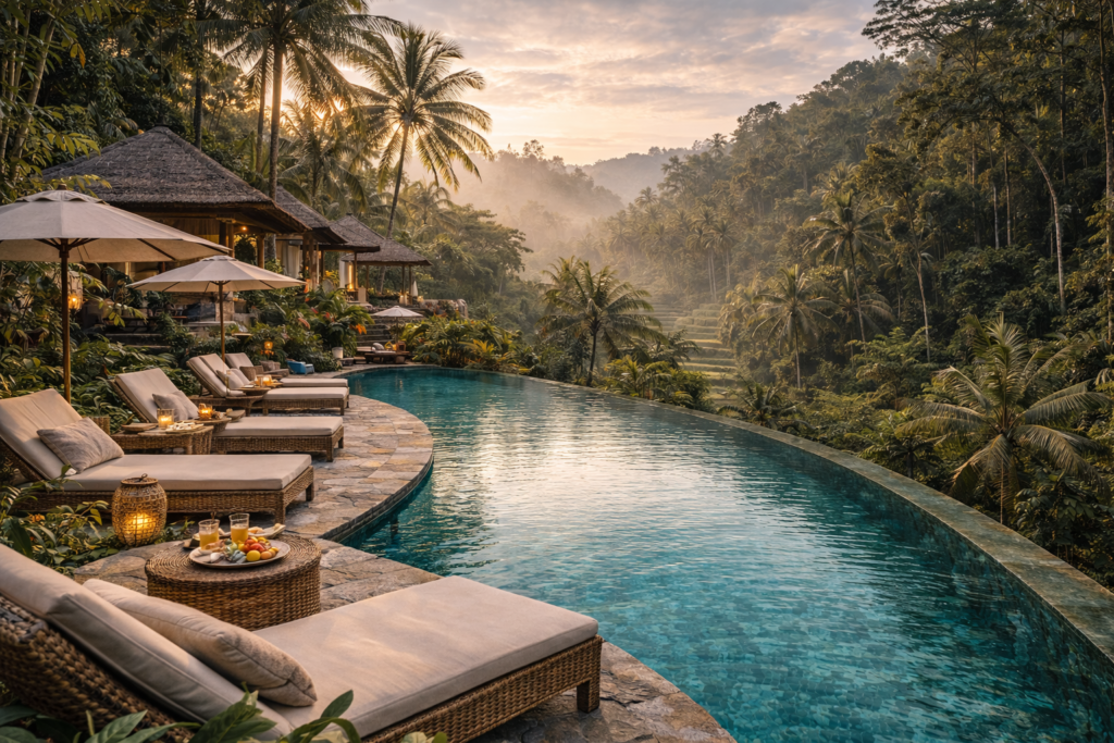 family friendly luxury hotel in Bali with tropical atmosphere