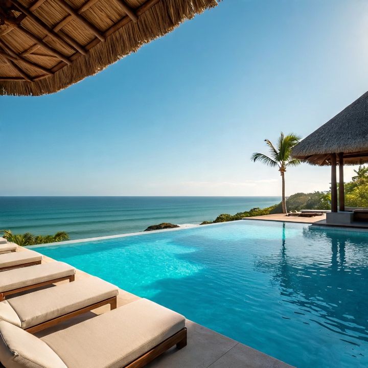 Scenic luxury hotels ,resorts and villas in Bali with infinity pools and beach front views